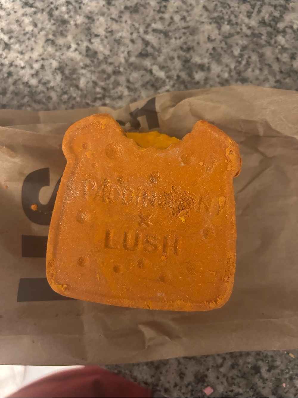 Lush marmalade sandwich bubble bar